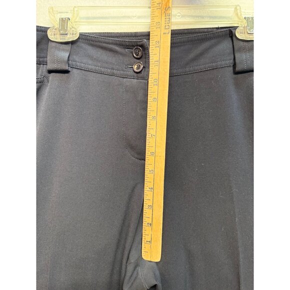 Lane Bryant Dress Casual Loose Fit Wide Stretch Leg Pants Navy Blue Size 4 - Picture 7 of 10